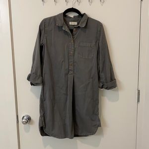 Madewell Green shirtdress